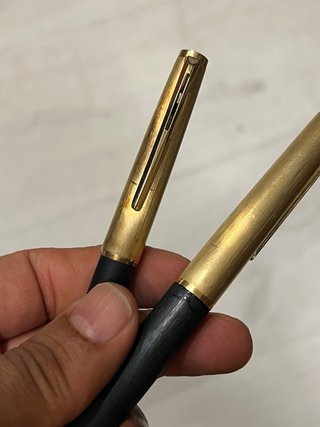 Penne Montblanc vintage dorate e nere