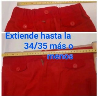 Pantalón vintage Telva rojo