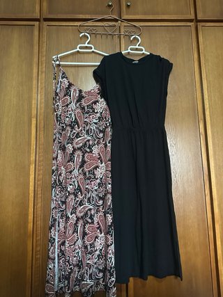 Lote 2 vestidos largos y cinturón