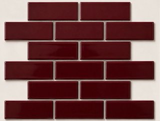 Azulejos Burdeos Brillantes