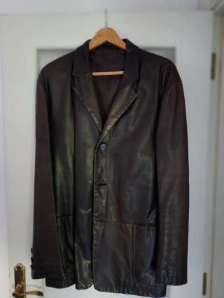 Chaqueta de piel hombre marrón, Massimo Dutti
