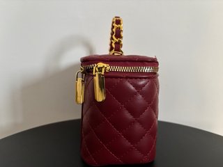 Borsa C. Vanity Case Pelle Trapuntata Rossa