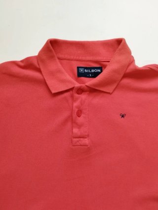 Polo piqué Silbon Rojo