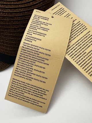 Gorro Muji papel visera niños talla 52cm