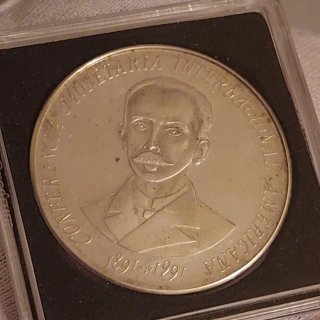 Moneda Plata 999 Cuba 10 Pesos