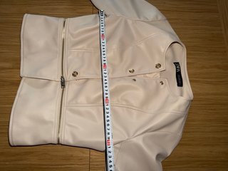 Chaqueta Zara Piel Blanca