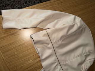 Chaqueta Zara Piel Blanca