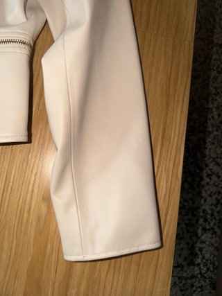 Chaqueta Zara Piel Blanca
