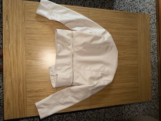 Chaqueta Zara Piel Blanca