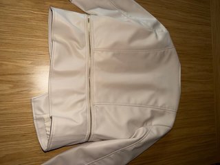 Chaqueta Zara Piel Blanca