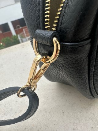 Bolso Cuero Negro Roma
