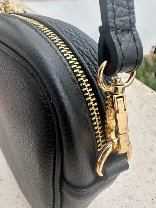Bolso Cuero Negro Roma