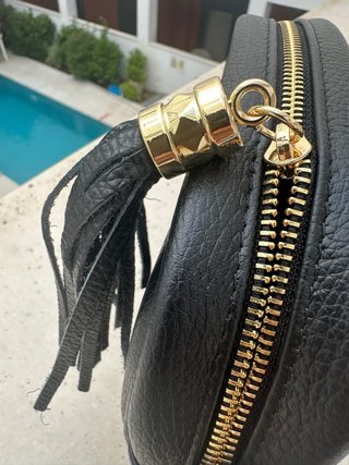 Bolso Cuero Negro Roma
