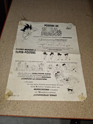 Cartel Bola de Dragón Matutano 1989