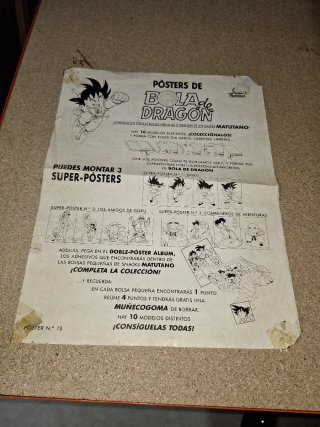 Cartel Bola de Dragón Matutano 1989