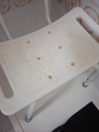 Silla de baño de plástico