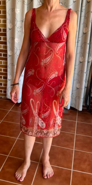 Camisón Woman Secret Rojo Estampado