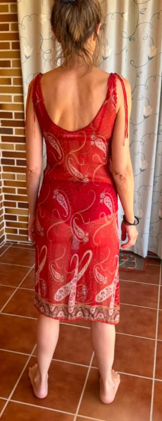 Camisón Woman Secret Rojo Estampado