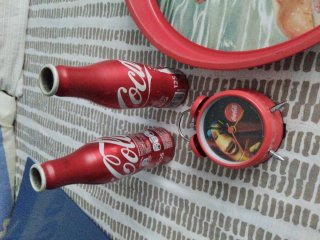 Lote Coca-Cola: Bottiglie e Vassoio e Sveglia