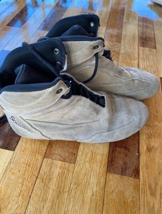 Botas de moto Soubirac beige/negras
