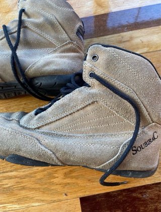 Botas de moto Soubirac beige/negras