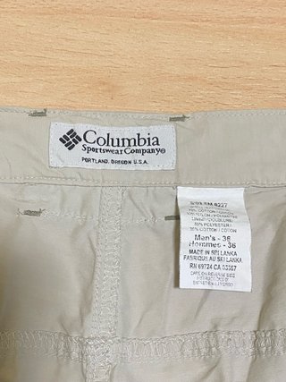 Pantalón Pirata Columbia Hombre Beige