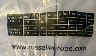 2 Camisas Vestir Russell Collection Azul Talla M