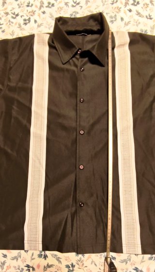 Camisa tipo guayabera negra