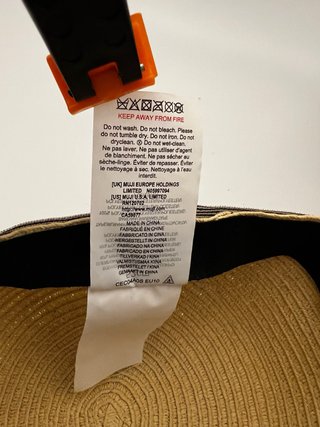 Gorro MUJI niño/a talla 52cm con visera