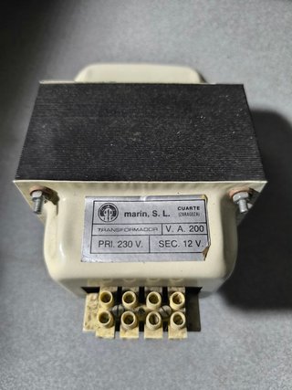 Transformador 230V - 12V 200VA
