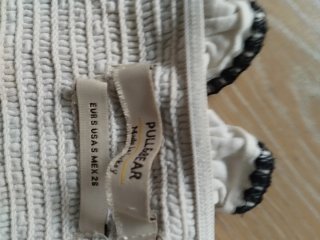 Top blanco y negro con tirantes