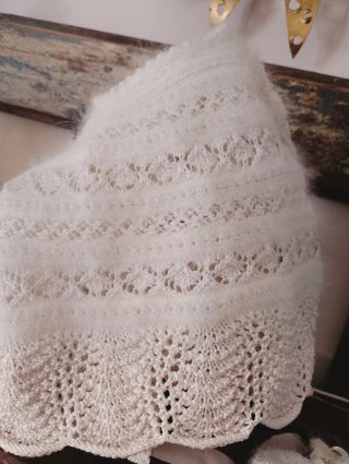 Conjunto bebé punto hecho a mano 3 piezas