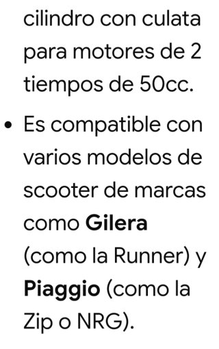 CILINDRO SCOOTER 2TIEMPOS