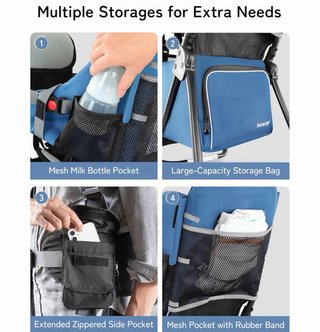 Mochila Portabebés Besrey Senderismo Azul
