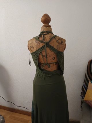Vestido verde militar