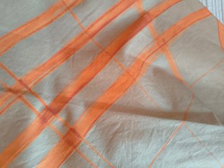 Falda Zara capa cuadros beige/naranja