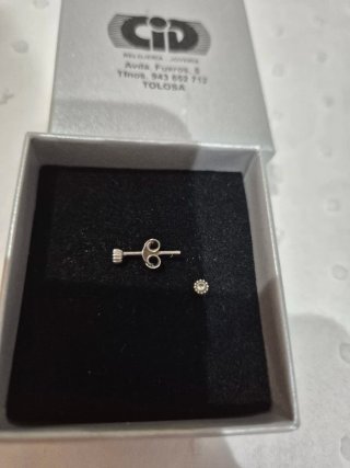 Pendientes plata con circonitas
