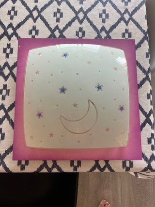 Lámpara Techo Infantil Luna y Estrellas