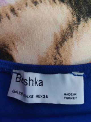 Vestido Bershka azul tirantes
