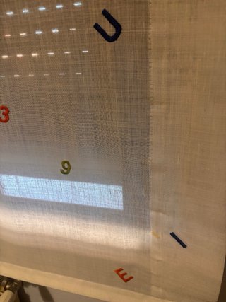 Estor y riel infantil blanco 1,40 cm ancho