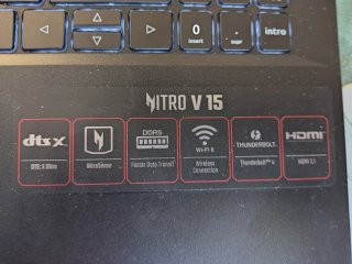 Portatile Acer Nitro V15 Nero e Blu