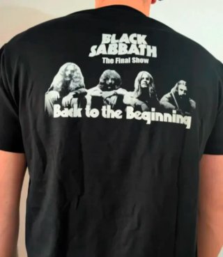 CAMISETA NEGRA - BLACK SABBATH / BEGINNING - XL