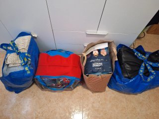 Lote Ropa Muje/ Chico Tallas M/L + Mochilas trueco