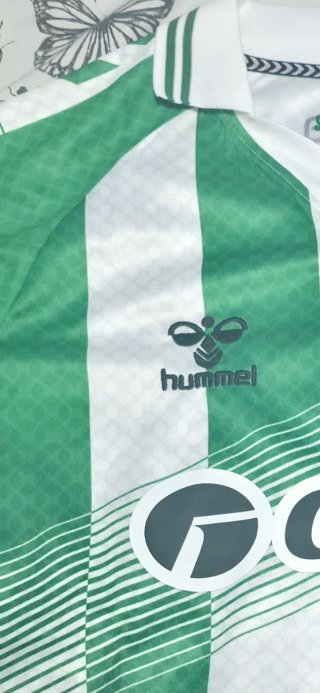 Camiseta verde y blanca