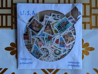 Sellos USA - 200 Diferentes