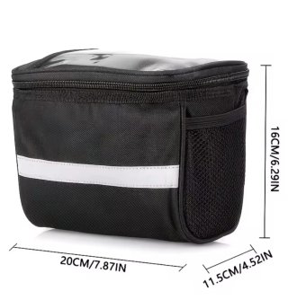 Borsa manubrio bici con zip