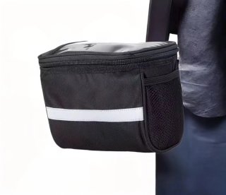 Borsa manubrio bici con zip