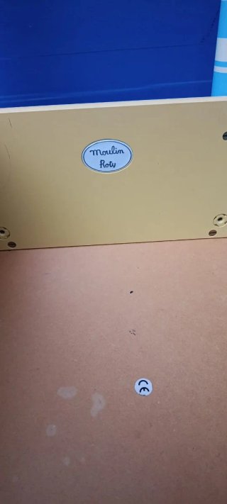 Carrito de madera ratón infantil