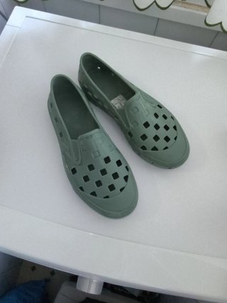 Vans sandalias slip-on TRK mujer verde