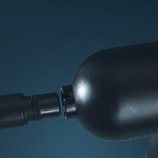 Pistola de masaje